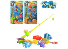 Рибалка на лист. вудка з магнітом. 9 рибок 28*53*5см. мікс. кол. M 2493 (72)