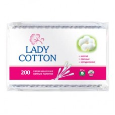 Вухочистки Lady Cotton в пакеті 200шт.  87368 (50)
