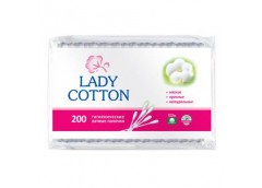Вухочистки Lady Cotton в пакеті 200шт.  87368 (50)