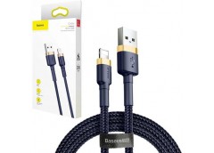 Кабель зарядний Baseus cafule Cable, USB For iP 2,4A, 1м.  CALKLF-BV3 (1)