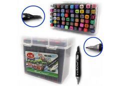 Набір 2-х сторон. скетч-маркерів 60кол. в пластиковому боксі 