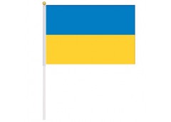 Прапор України 30*45см. зі штоком (поліестер) 780055 (10/300)