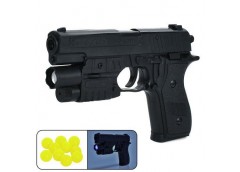 Пістолет в куль. на бат. на кульках. світло 23*15*см. K2118-G+ (72)