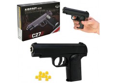 Пістолет в кор. метал. на кульках 18*13*4см. C27 (60)