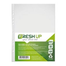 Файли Fresh Up A4+ 30мк за 100шт глянсова на 11 отворів FR-20-30 (1/20)