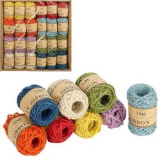 Нитка для творчості 10.0м. 24 мотки. різнокольорові 006 (24)