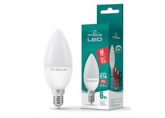 Лампочка LED 6 Вт E14, 4100K 220В TITANUM  TL-C37-06144 (1)