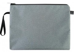 Папка для документів, B5+, сіра текстильна O95214 (1)