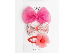 Набір на 4 зажими мікс кольор. 02452 (6комп)