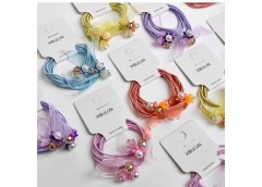 Резинка тонка з прикрасами за 2шт 02503 (10ком)