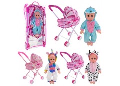 Пупс в куль. з візком та аксес. 27*13*52см. 3вид. 2388-101 (18)