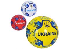 М'яч футбол. ПВХ 360гр. розмір 5, 3 види (країни) в кул.  EN 3331 (30)