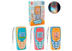 Телефон  в кор. 3 кол. мікс на бат. 16*12*4см. DJ222 (120/240)