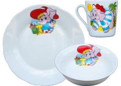 Набір посуди колобок для дітей 