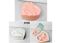 Шкатулка серце пластик 6768 