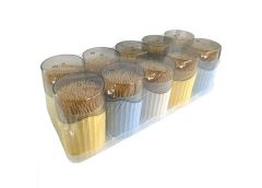 Зубочистка бамбукова в кор. 200шт. 5*8см. JZ-110 OSM (10/360)