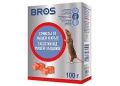 Засіб проти мишей і пацюків, брикети Bros 100 г 1590 (1)