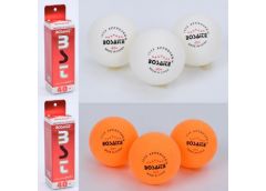 Тенісні м'ячі в кор. 3шт. 40мм. 4*15*4см. 2кол. MS 4184 (120)
