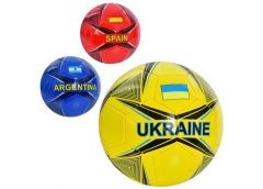 М'яч футбол розмір 5, 3вид. 340-300г. EN 3333 (30)