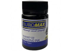Туш BUROMAX 50мл чорна  BM.8397-02  (20)