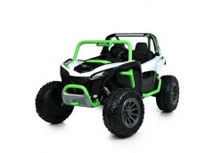 Електромобіль-Джип р/к. 2.4G. 2двиг.45W. 2акум.12V7AH. шкіра. зелений M 6066EBLR...