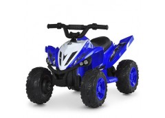 Електроквадроцикл р/к. 2.4G. 2двиг.35W. акум.12V/4.5AH. EVA. шкіра. світло. сині...
