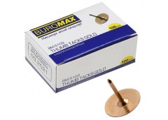 Кнопки BUROMAX жовті за 100 шт. 5103 (1/10/500)