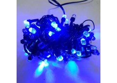 Герлянда 100 лам LED чорна, синій колір, кристал ламп, RV-93 B (100)