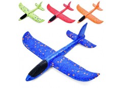 Літак-планер в куль. пінопластовий 24*7*3см. мікс. кол. 22 (150)
