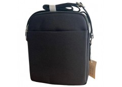 Сумка чоловіча чорна текстиль  18*23см 2013-1