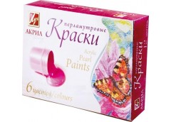 Фарба акрилова Луч перламутрова 6 кол. 20 мл. 22С 1411-08 (24)