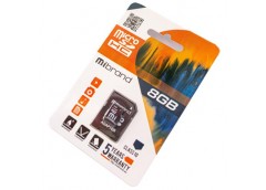 Карта пам'яті Mibrand microSDHC 8GB class 10, adapter SD  MICDHC10/8GB-A