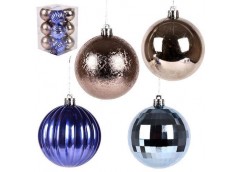 Кулька новорічна 6см. 12шт. в кор. 9701 (12/288)