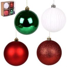 Кулька новорічна 10см. 4шт. в кор. 9768 (4/96)