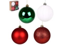 Кулька новорічна 10см. 4шт. в кор. 9768 (4/96)