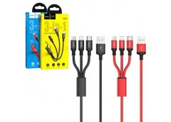 Кабель зарядний HOCO (USB-Type-C/Micro/Lightning) 3в1 2A 1m, TPE X14 (1)