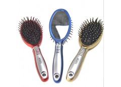 Гребінець масажний з дзеркалом Antistatic 25см 064-6883 3кол (1/12)