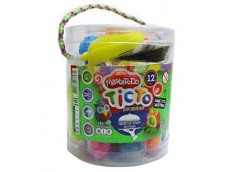 Тісто для ліпки Master Do 12 кол туба флюорік Danko toys TMD-FL-12-01U (12)