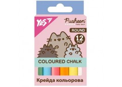Крейда кол. YES 12шт. кругла 