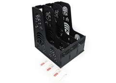 Лоток вертикальн. 3 відділення, чорний DSCN3087-BK