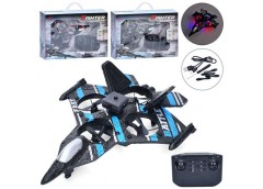 Літак р/к. в кор. акум. USB. пінопласт. світло 36*25*9см. 3кол. LH-X81-1 (8)