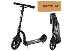 Самокат 2-х коліс. алюм. PU23/18см. кермо 81/95см. підніж. 55/33*13см. чорний SR...