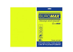 Папір офс А-4 20а/ 80г Neon жовтий EUROMAX 2721520E-08 BM BUROMAX