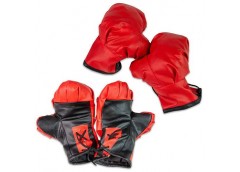 Боксерські рукавички червоно-чорні Стратег 2077 (5)