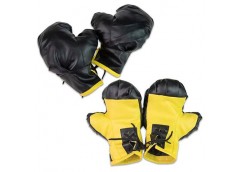 Боксерські рукавички жовто-чорні Стратег 2079 (5)