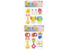 Брязкальце в куль. 6шт. від 7см. прорізувач 24*26*4см. 2вид. 054H-53-54 (36)