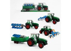 Трактор в слюді інерц. зміний причіп. навісне обладнання 55*19*19см. 0488-115 /1...