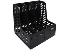 Лоток вертикальн. 4 відділення, чорний DSCN3089-BK