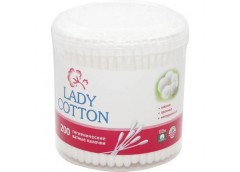 Вухочистки Lady Cotton пластмасова банка 200шт. 07604 (24)