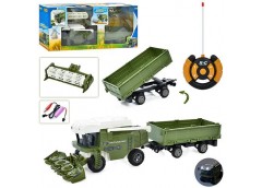 Комбайн р/к. в кор. акум. USB. гумові колеса. причеп 59*24*12см. M 4953 (9)